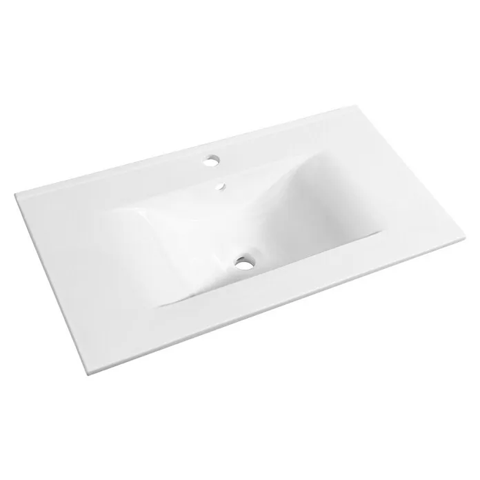 RVS (Roestvrij Staal) Allibert Inbouwwastafel ALMA - l x b x h: 80,5 cm x 46,5 cm x 17 mm