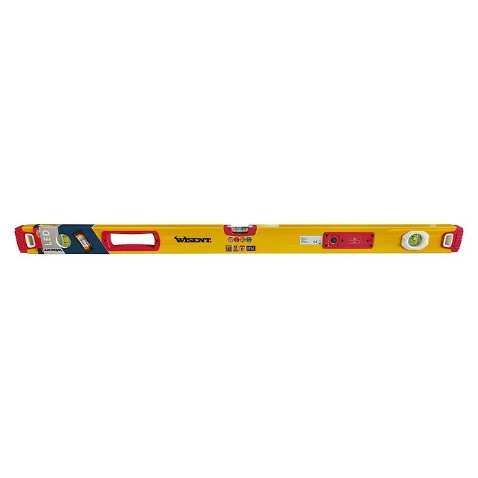Torpedo Wisent Waterpas LED 100 cm - Lengte: 100 cm, Aantal libellen: 3 st.