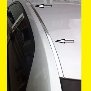 1992-1995 Honda Civic Hatchback Metaalglans Roof Top Trim Molding Kit