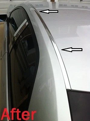 2001-2009 Jaguar X-Type Metaalglans Roof Top Trim Molding Kit