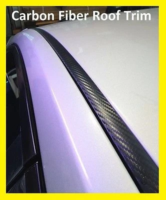 2006-2010 Hyundai Sonata Black Koolstof Fiber Roof Top Trim Molding Kit