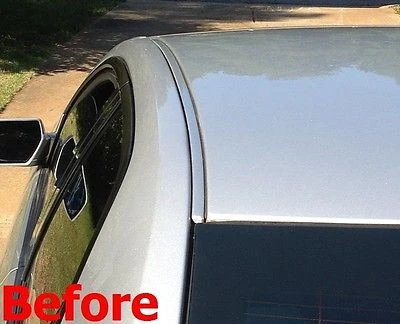 2006-2010 Hyundai Sonata Black Koolstof Fiber Roof Top Trim Molding Kit
