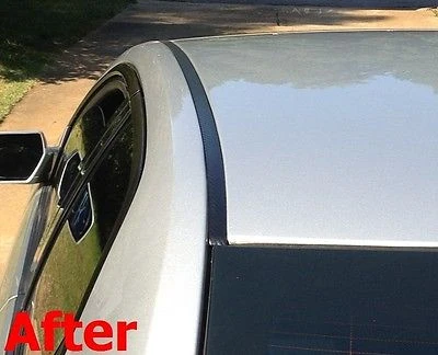 2006-2010 Hyundai Sonata Black Koolstof Fiber Roof Top Trim Molding Kit