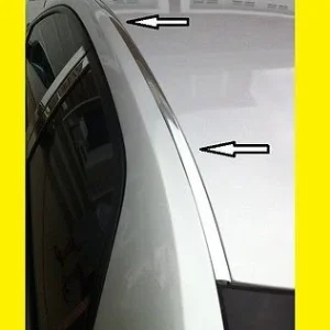 2011-2017 Hyundai Accent Hatchback Metaalglans Roof Top Trim Molding Kit