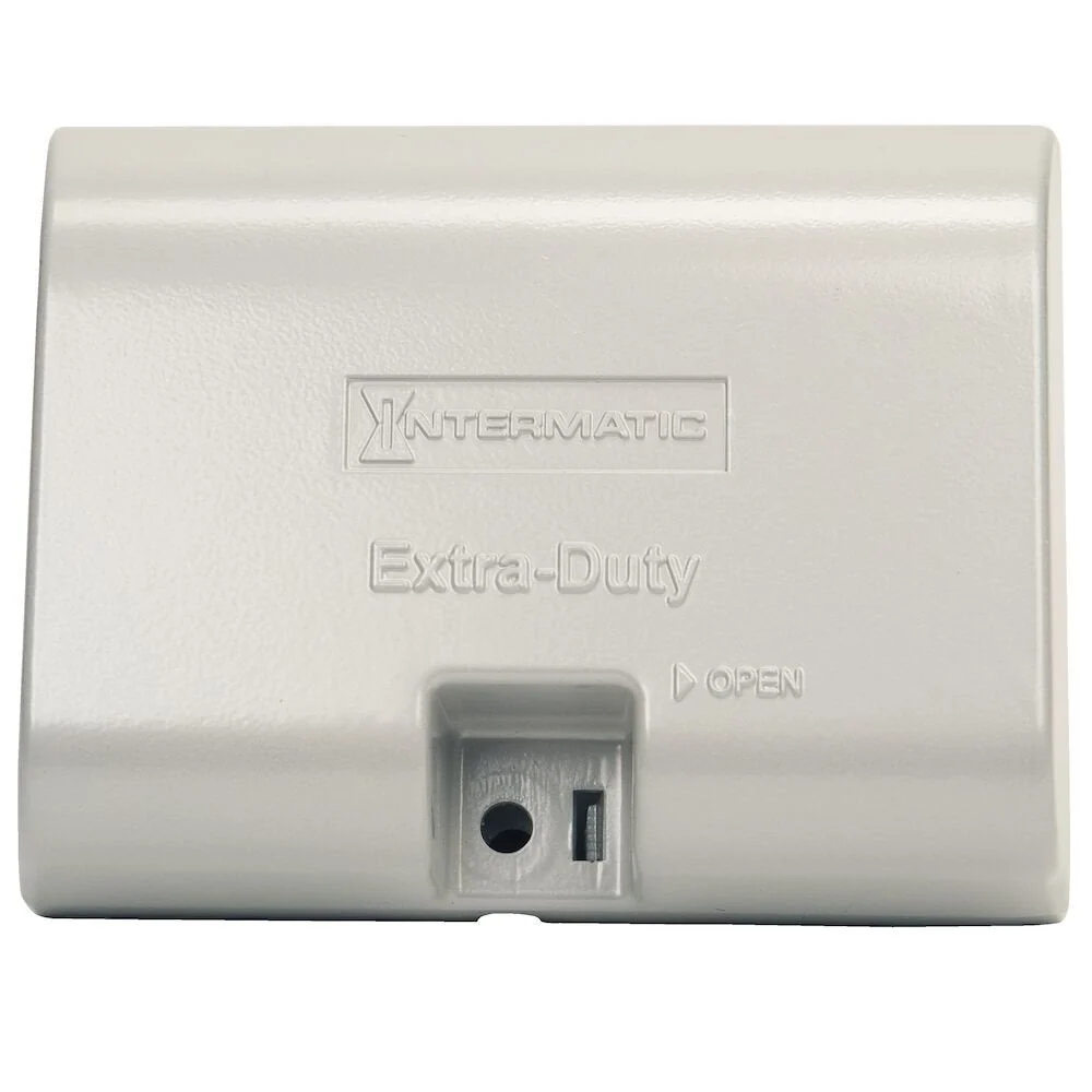 Intermatic - WP1010HMXD - Extra-Duty Die-Cast -Use Weatherproof Cover, Single-Gang, Hrz, 3.125" Grijs