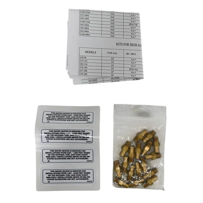 Rheem SP20175P High Altitude Orifice Kit - NG 7001-8000 ft