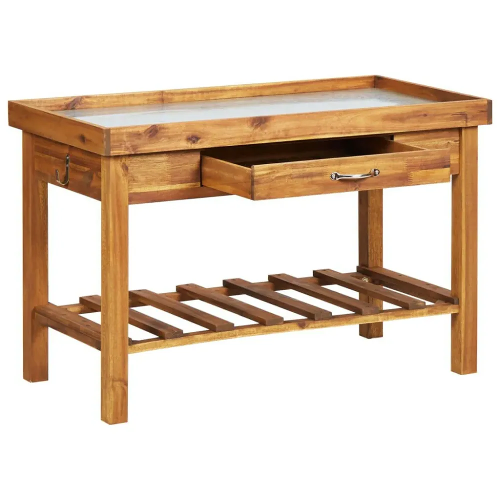 Industrieel Zwaar Belastbaar Garden Workbench Flazero | Acacia Nova