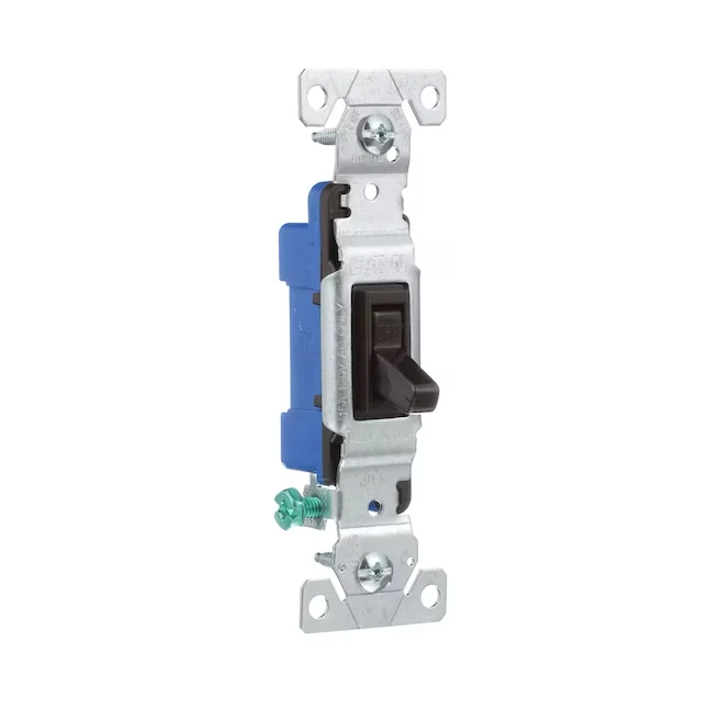 Eaton 15-Amp Single-pole Toggle Light Switch, Bruin