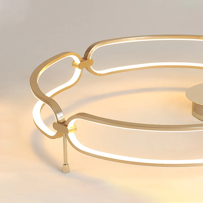 Professionele Waterdichte 18"/23.5"/31.5" Wide Gold Bracelet Flush Ceiling Light Contemporary LED Plexiglas Ceiling Light...