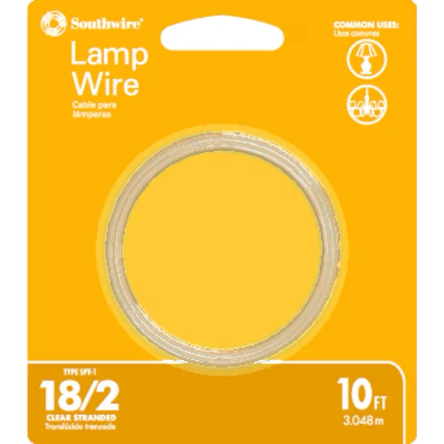 Southwire 10-ft 18/2 Helder Stranded Lamp Cord