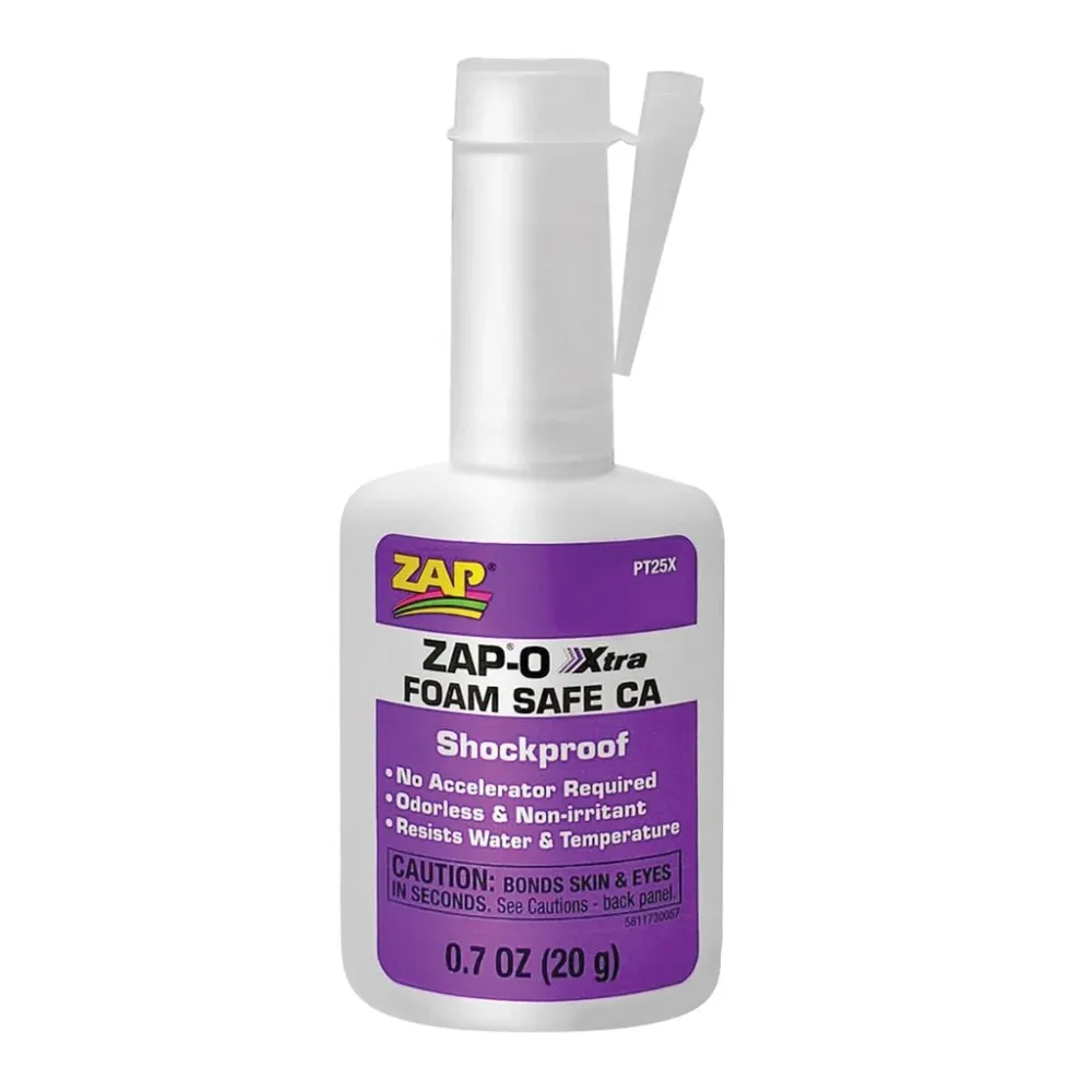 Zap®-O Foam-Safe Odorless Ca Glue, 0.7oz met SOS-functie