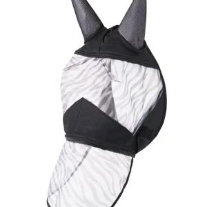Zebra Fly Mask Koolzwart XL inclusief batterijen