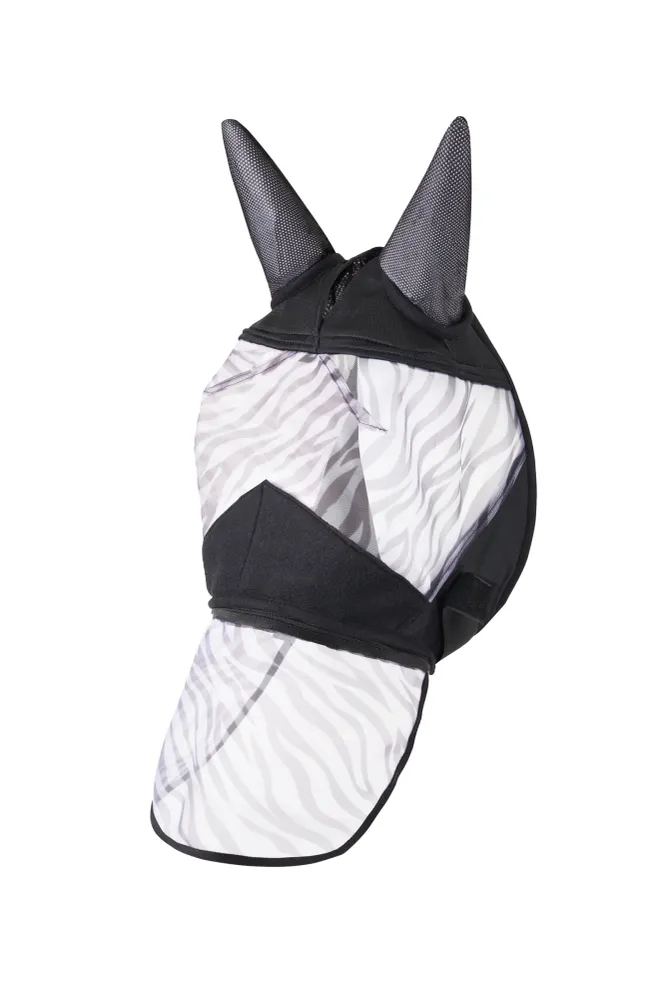 Zebra Fly Mask Koolzwart XL inclusief batterijen