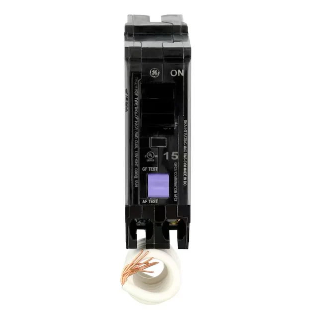 GE Q-Line THQL 15-Amp 1-Pole Duaal Function Afci/Gfci Circuit Breaker