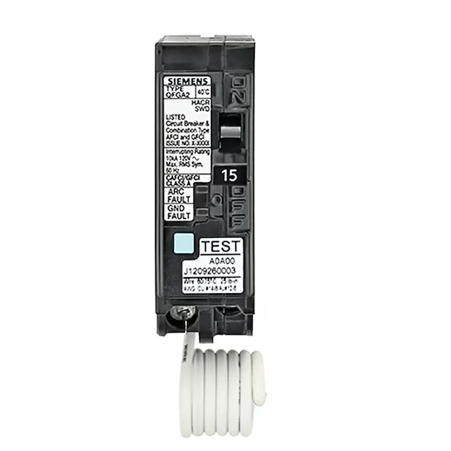 Siemens QFG 15-amp 1-Pole Duaal Function Afci/Gfci Circuit Breaker
