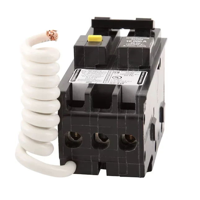Square D Homeline 50-amp 2-Pole Gfci Circuit Breaker 10kA Scheidingsvermogen