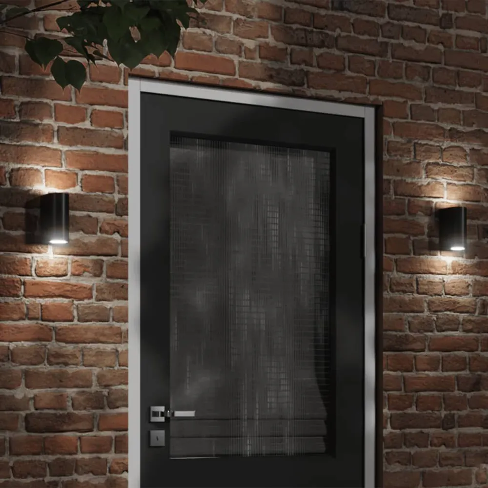 Draagbare Buitenwandlamp gegoten aluminium zwart