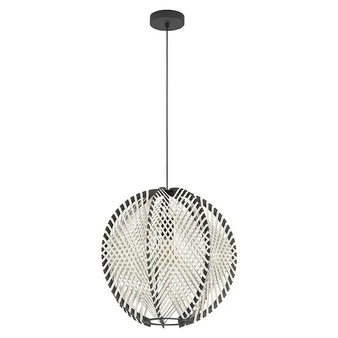 Eglo Led-hanglamp Waverton - Crème / Zwart, E27, Vermogen per lichtbron: 40 W, Aantal lichtbronnen: 1 st. voor Detectie en...