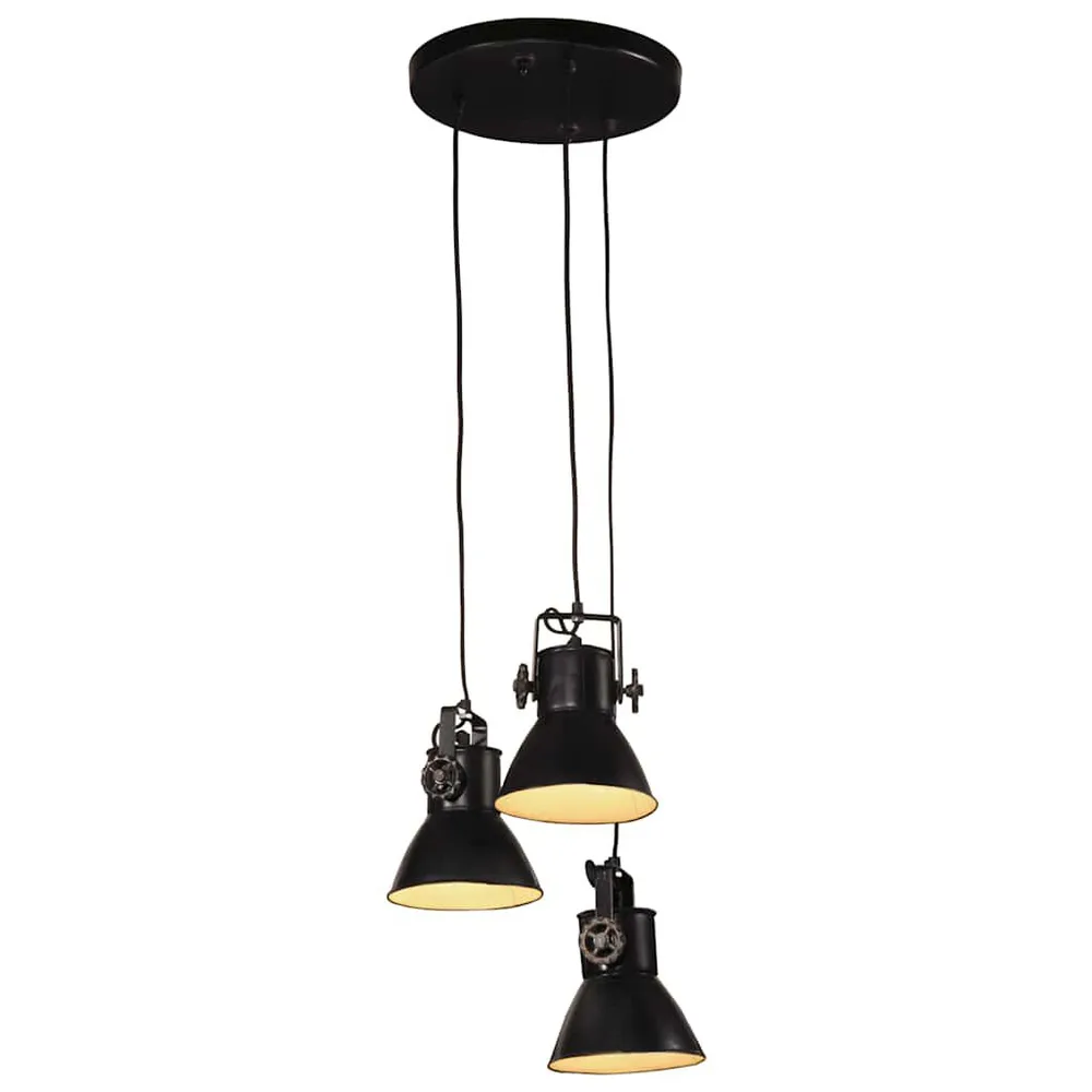 LED Hanglamp 25 W E27 30x30x100 cm zwart