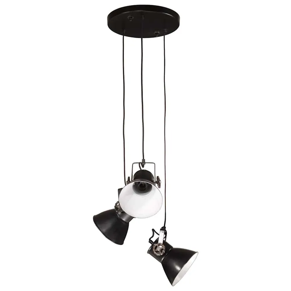 LED Hanglamp 25 W E27 30x30x100 cm zwart